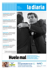 Tapa de la diaria del martes 28 de octubre de 2014