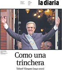 Tapa de la diaria del lunes 7 de diciembre de 2020
