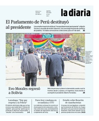 Tapa de la diaria del martes 10 de noviembre de 2020