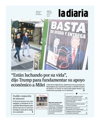 Tapa de la diaria del martes 21 de octubre de 2025