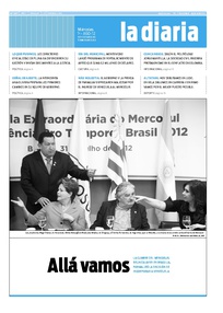 Tapa de la diaria del miércoles 1 de agosto de 2012