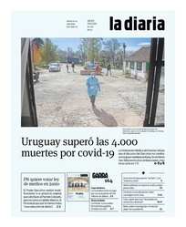 Tapa de la diaria del jueves 27 de mayo de 2021