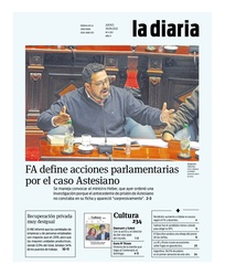 Tapa de la diaria del jueves 29 de septiembre de 2022