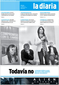 Tapa de la diaria del viernes 12 de mayo de 2017