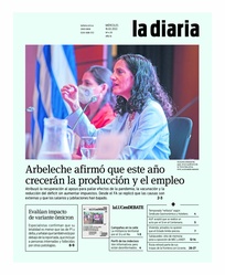 Tapa de la diaria del miércoles 16 de febrero de 2022