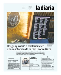 Tapa de la diaria del miércoles 13 de diciembre de 2023