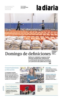 Tapa de la diaria del sábado 26 de octubre de 2024