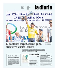 Tapa de la diaria del lunes 10 de abril de 2023