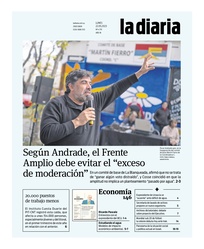 Tapa de la diaria del lunes 22 de mayo de 2023