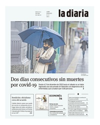 Tapa de la diaria del lunes 9 de agosto de 2021