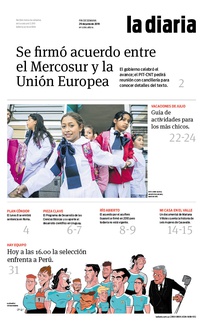 Tapa de la diaria del sábado 29 de junio de 2019