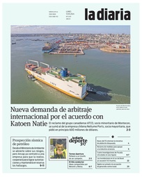 Tapa de la diaria del lunes 13 de mayo de 2024