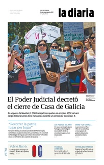 Tapa de la diaria del viernes 24 de diciembre de 2021