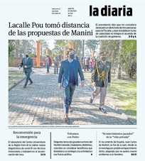Tapa de la diaria del martes 4 de agosto de 2020