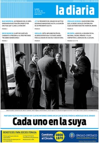 Tapa de la diaria del lunes 15 de febrero de 2016