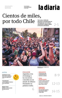 Tapa de la diaria del sábado 26 de octubre de 2019