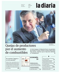 Tapa de la diaria del lunes 2 de agosto de 2021