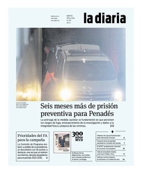 Tapa de la diaria del martes 9 de abril de 2024
