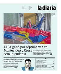 Tapa de la diaria del lunes 28 de septiembre de 2020