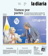 Tapa de la diaria del viernes 22 de mayo de 2020