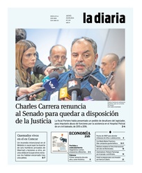 Tapa de la diaria del jueves 26 de septiembre de 2024