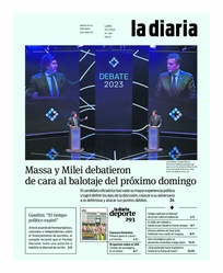 Tapa de la diaria del lunes 13 de noviembre de 2023