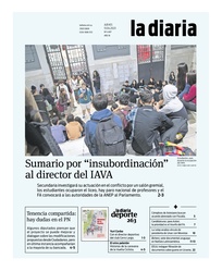 Tapa de la diaria del jueves 13 de abril de 2023