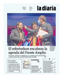 Tapa de la diaria del lunes 4 de octubre de 2021