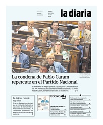 Tapa de la diaria del jueves 18 de julio de 2024