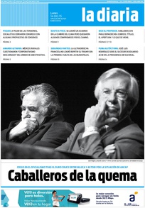 Tapa de la diaria del lunes 14 de diciembre de 2015