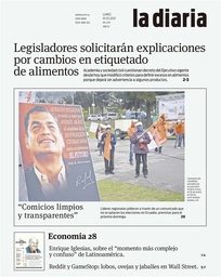 Tapa de la diaria del lunes 1 de febrero de 2021