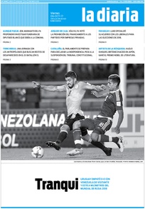 Tapa de la diaria del viernes 6 de octubre de 2017