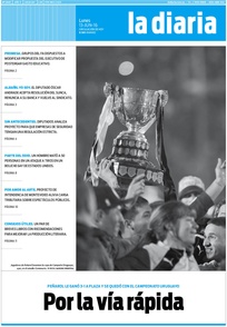 Tapa de la diaria del lunes 13 de junio de 2016