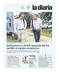 Tapa de la diaria del jueves 23 de julio de 2026