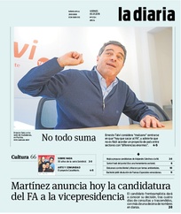 Tapa de la diaria del viernes 5 de julio de 2019
