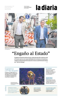 Tapa de la diaria del sábado 25 de octubre de 2025