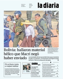 Tapa de la diaria del jueves 15 de julio de 2021