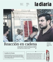 Tapa de la diaria del martes 14 de agosto de 2018