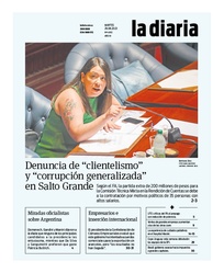 Tapa de la diaria del martes 29 de agosto de 2023