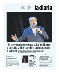 Tapa de la diaria del lunes 29 de enero de 2024
