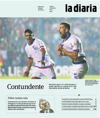 Tapa de la diaria del jueves 26 de abril de 2018
