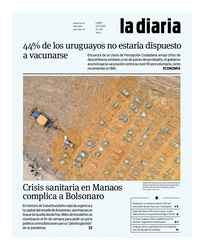 Tapa de la diaria del lunes 25 de enero de 2021