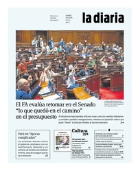 Tapa de la diaria del viernes 17 de octubre de 2025