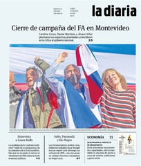 Tapa de la diaria del lunes 21 de septiembre de 2020