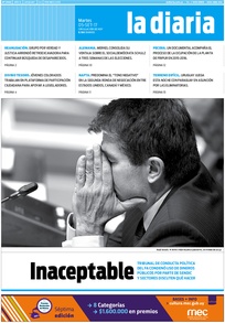 Tapa de la diaria del martes 5 de septiembre de 2017