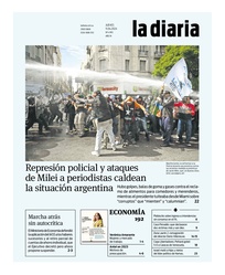 Tapa de la diaria del jueves 11 de abril de 2024