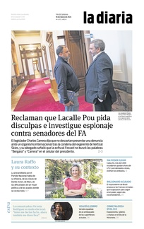 Tapa de la diaria del sábado 16 de marzo de 2024