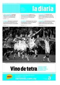 Tapa de la diaria del lunes 14 de julio de 2014