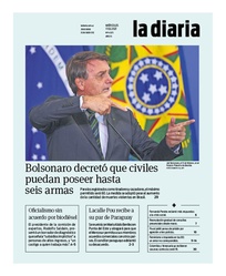 Tapa de la diaria del miércoles 17 de febrero de 2021