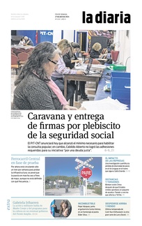 Tapa de la diaria del sábado 27 de abril de 2024